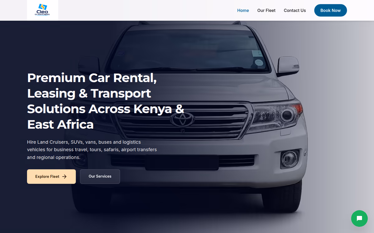 Keepyz Milano, lavori: sito per Cleo Car Rental & Logistics